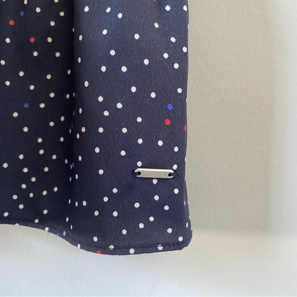 Tommy Hilfiger Red, White, And Blue Navy Dress Zipper Size Small Patriotic Midi - Picture 6 of 8